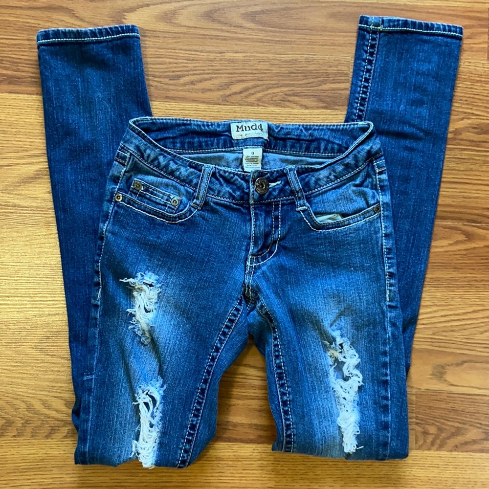 Mudd Skinny Ripped Jeans